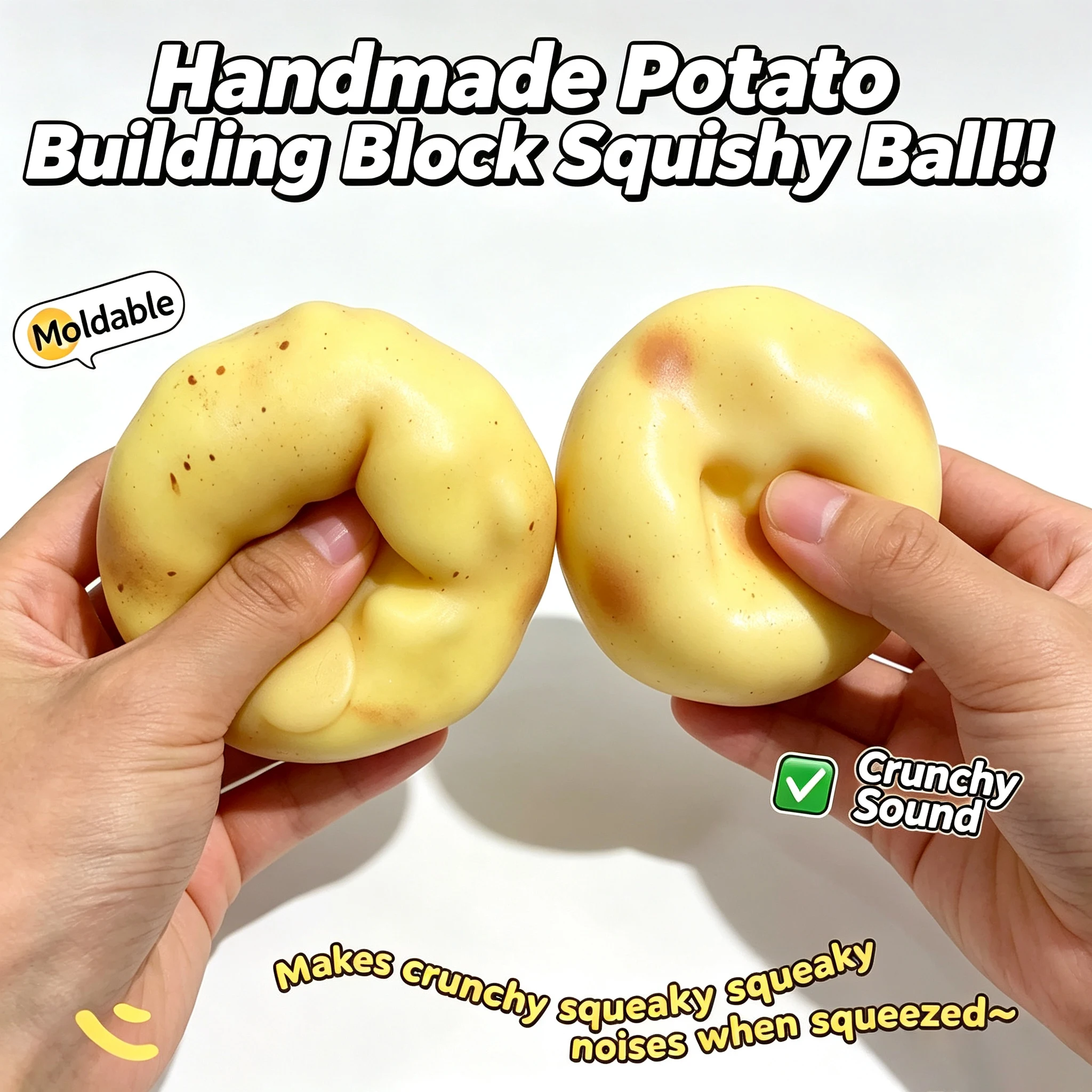 Crunchy Potato Squishy Stress  - Kids & Toys Expo Saudi Arabia review and price