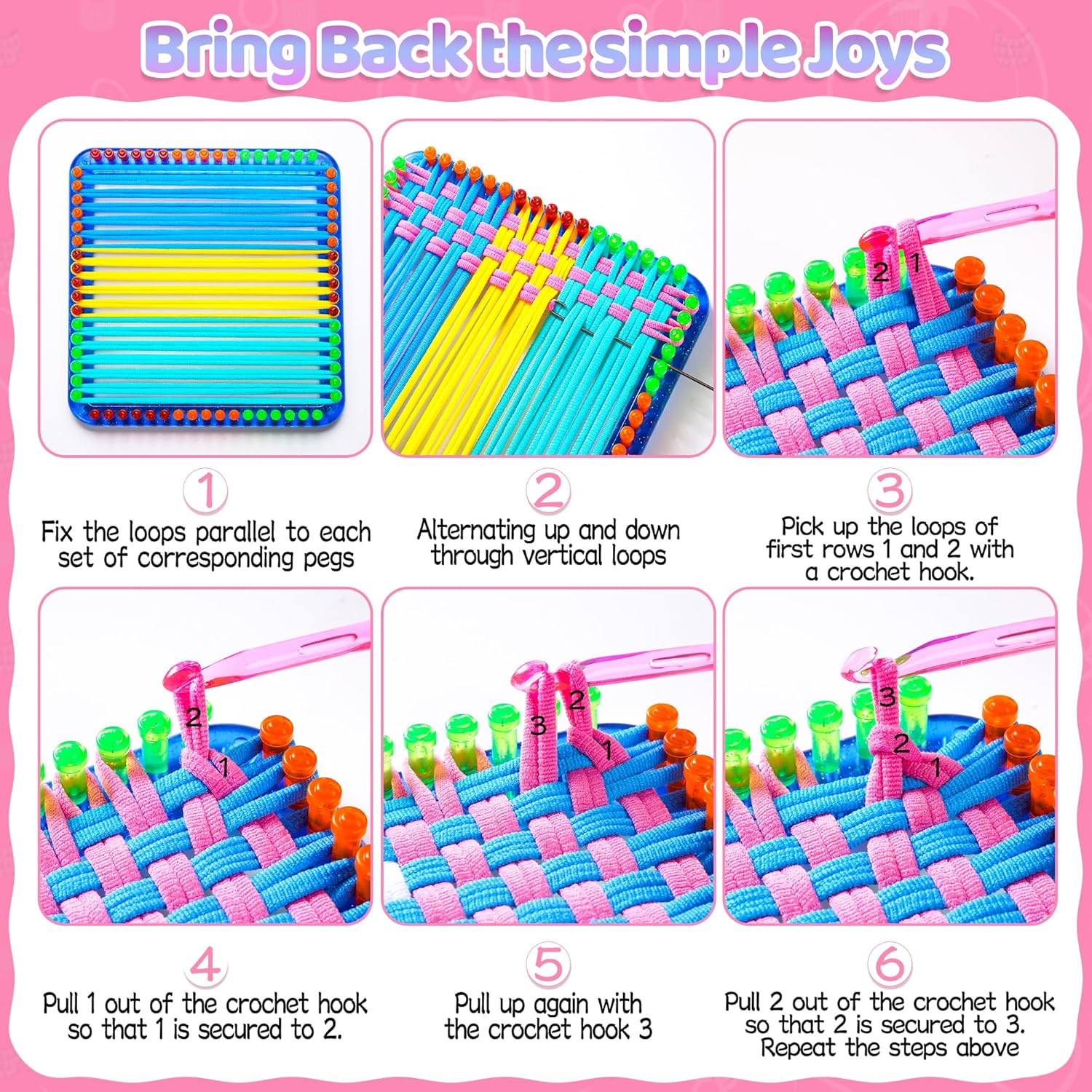 Weaving Loom Kit Toys, DIY Art - Kids Toys Under £5 review and price