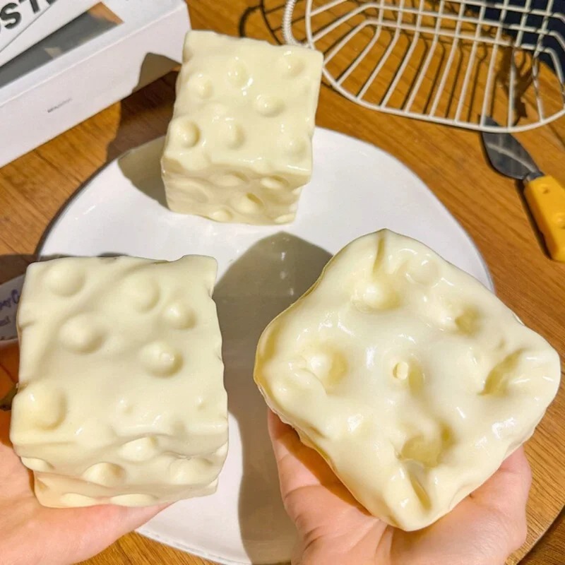 Taba Squishy Cheese Cube Stres - Kids & Toys Expo Saudi Arabia review and price