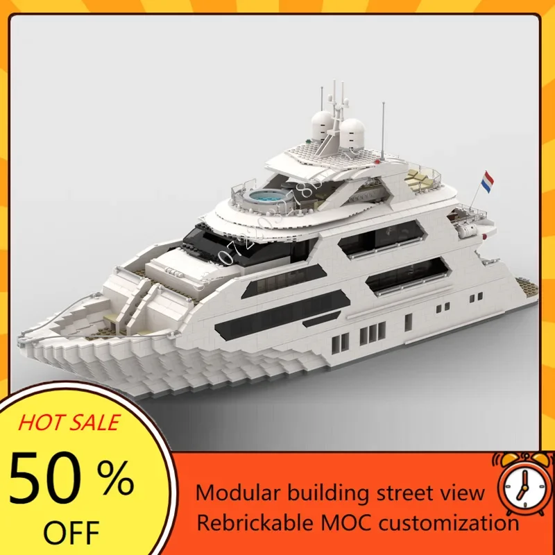 4657PCS Custom MOC Super Yacht - Kids Toys Xmas review and price