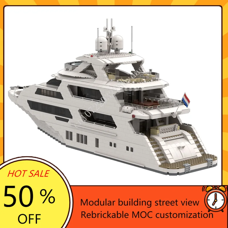 4657PCS Custom MOC Super Yacht - Kids Toys Xmas review and price
