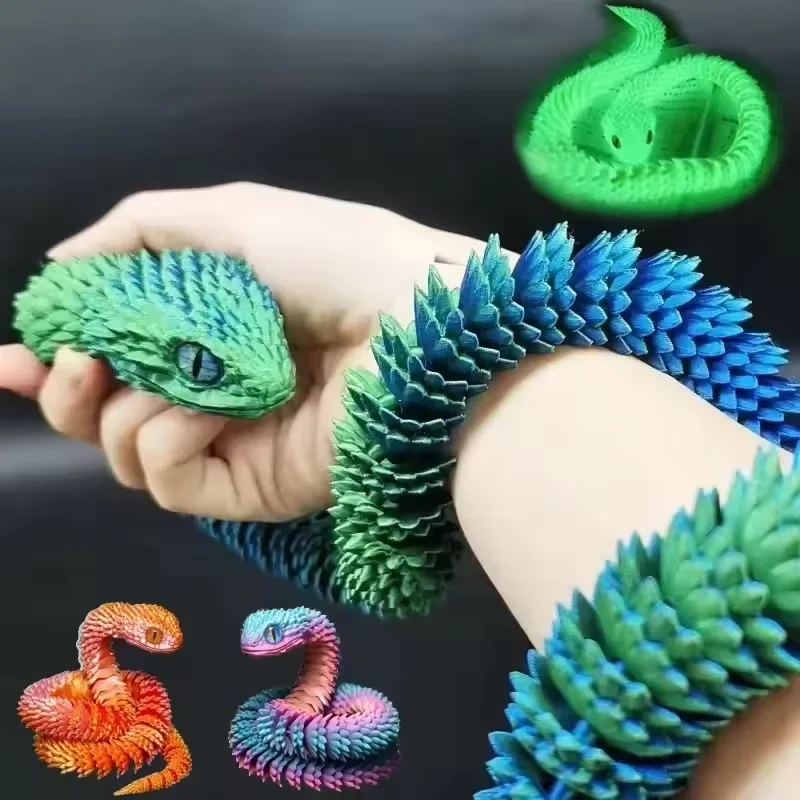 3D Printed Snake Movable Joint - Kids Toys Xmas review and price