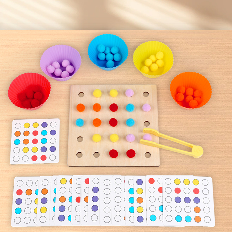 Wooden Clip Beads Toy Montesso - Kid Toys Ads review and price